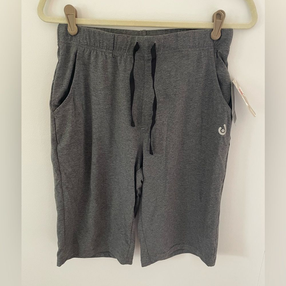 Men's Athletic Gray Shorts with Drawstring